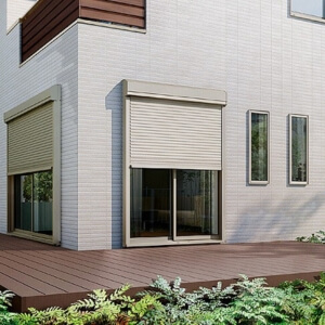 後付けリフォームシャッター 手動式 標準納まり オーダーサイズ WS644～2000×HS580～1100mm LIXIL リクシル 窓シャッター 耐風 防犯 雨戸 アルミサッシ