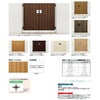門扉 リクシル 開き門扉AA TM1型 縦桟 両開き 08-12/08-14/08-16 柱使用 W1600(800+800)×H1200/1400/1600mm LIXIL 開き門扉 リフォーム 3枚目