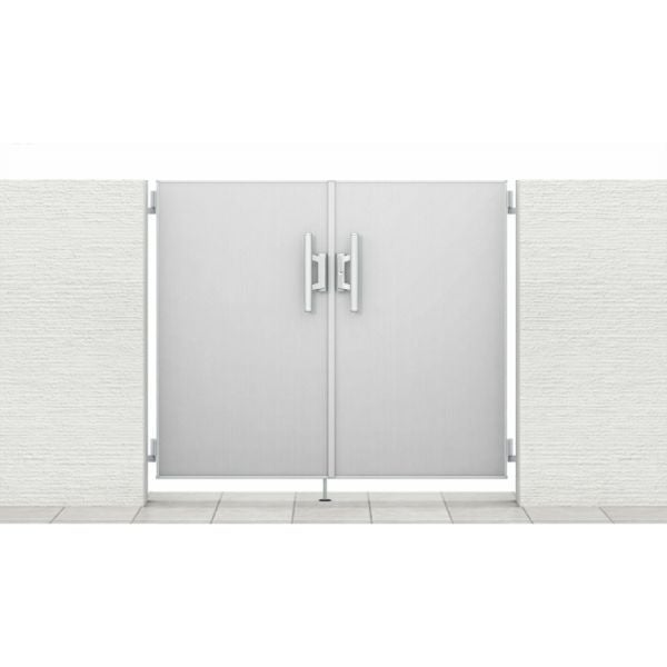 門扉 リクシル 開き門扉AA FM1型 両開き 08-12/08-14/08-16 柱使用 W1600(800+800)×H1200/1400/1600mm LIXIL 開き門扉 リフォーム