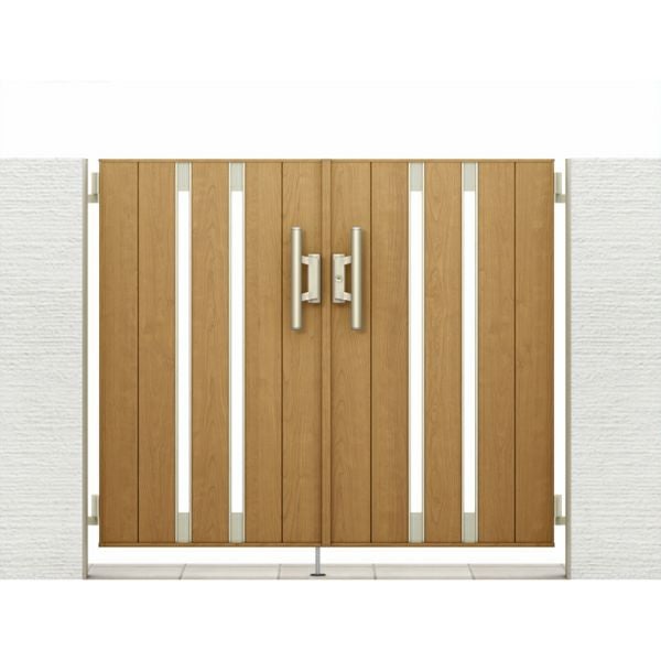門扉 リクシル 開き門扉AA TS1型 縦桟 両開き 09-12/09-14/09-16 埋込使用 W1800(900+900)×H1200/1400/1600mm LIXIL 開き門扉 リフォーム