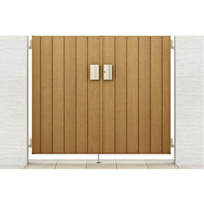 門扉 リクシル 開き門扉AA TM1型 縦桟 両開き 07-12/07-14 埋込使用 W1400(700+700)×H1200/1400mm LIXIL 開き門扉 リフォーム