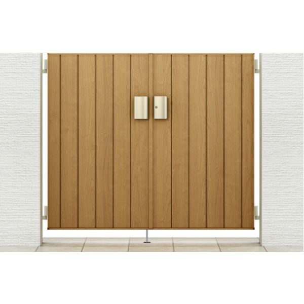 門扉 リクシル 開き門扉AA TM1型 縦桟 両開き 09-12/09-14/09-16 埋込使用 W1800(900+900)×H1200/1400/1600mm LIXIL 開き門扉 リフォーム