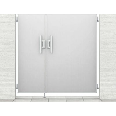 門扉 リクシル 開き門扉AA FM1型 両開き 親子 05-09-12/05-09-14/05-09-16 柱使用 W1400(500+900)×H1200/1400/1600mm LIXIL 開き門扉 リフォーム