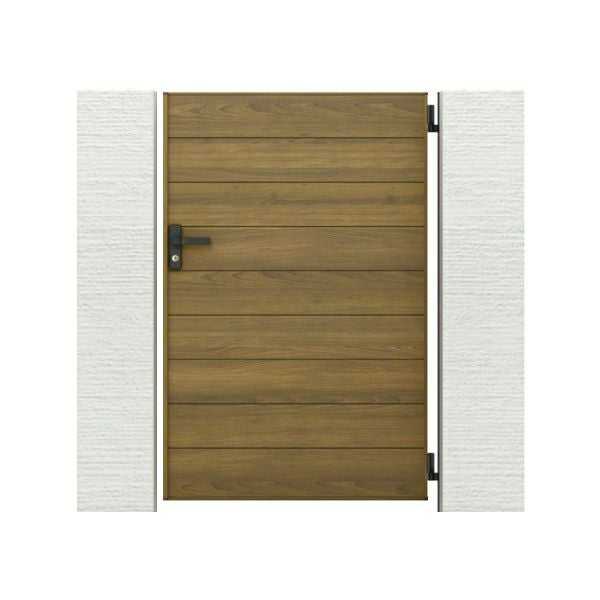 門扉 リクシル 開き門扉AA YM1型 横桟 片開き 柱使用 W800×H1200/1400mm LIXIL 開き門扉 リフォーム