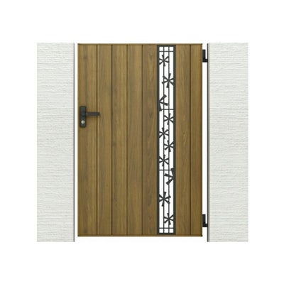 門扉 リクシル 開き門扉AA TS2型 縦桟 片開き 07-12/07-14 埋込使用 W700×H1200/1400mm LIXIL 開き門扉 リフォーム