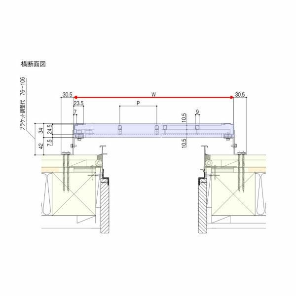 井桁面格子 W275～494×H1567～1756mm オーダーサイズ 壁付け 面格子 窓 アルミサッシ 後付け 防犯 目隠し LIXIL リクシル トステム リフォーム DIY 4枚目