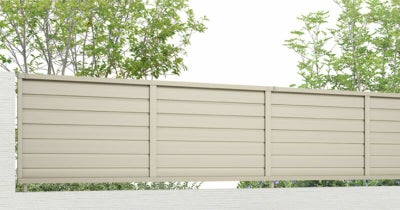 フェンス LIXIL フェンスAB YL2型(横ルーバー2) T-12 本体 2000mm(フリーポールタイプ専用)×1200mm