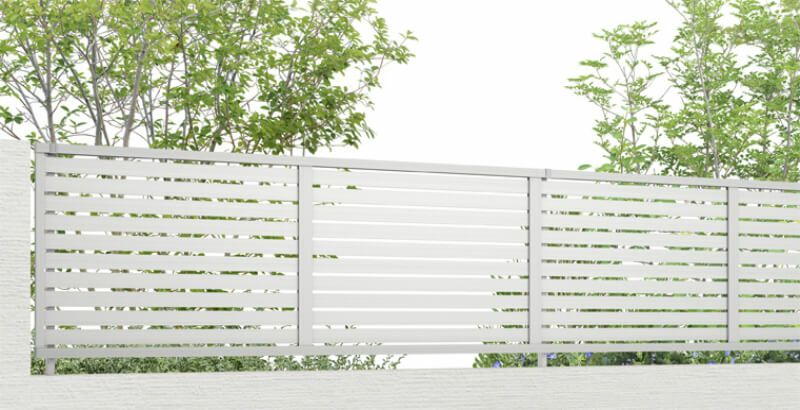 フェンス LIXIL フェンスAB YS2型(横スリット2) T-12 本体 2000mm(フリーポールタイプ専用)×1200mm