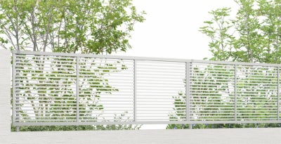 フェンス LIXIL フェンスAB YR1型(横格子1) T-12 本体 2000mm(フリーポールタイプ専用)×1200mm