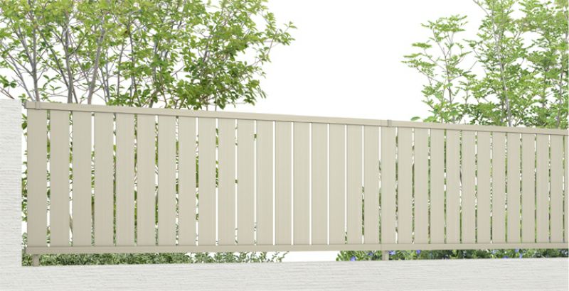 フェンス LIXIL フェンスAB TS2型(縦スリット2) T-6 本体 2000mm(フリーポールタイプ専用)×600mm