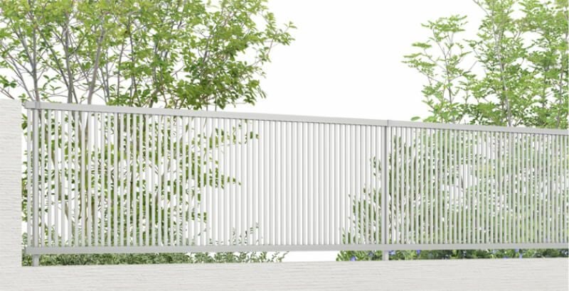 フェンス LIXIL フェンスAB TR1型(縦格子1) T-8 本体 2000mm(フリーポールタイプ専用)×800mm