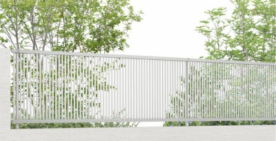 フェンス LIXIL フェンスAB TR1型(縦格子1) T-8 本体 2000mm(フリーポールタイプ専用)×800mm