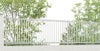 フェンス LIXIL フェンスAB TR2型(縦格子2) T-10 本体 2000mm(フリーポールタイプ専用)×1000mm