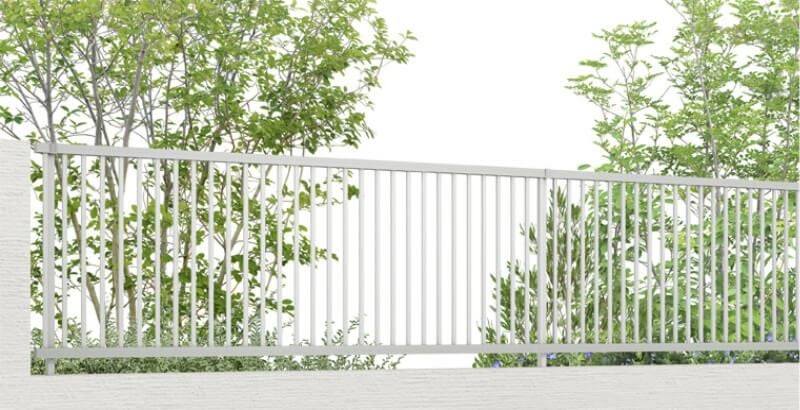 フェンス LIXIL フェンスAB TR2型(縦格子2) T-10 本体 2000mm(フリーポールタイプ専用)×1000mm