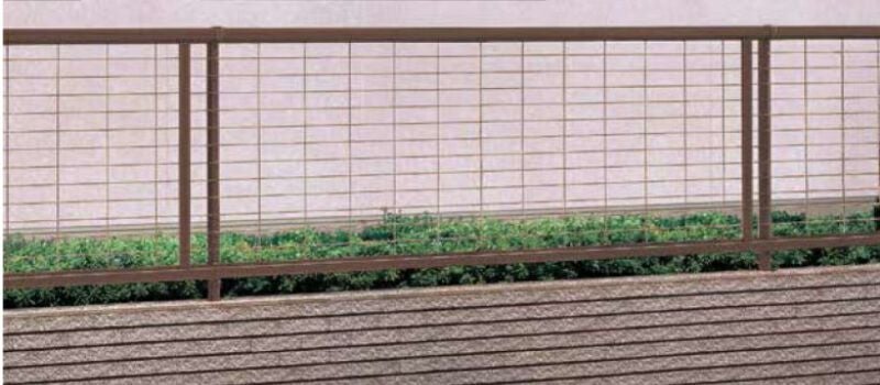 フェンス LIXIL アルメッシュフェンス 2型 フリーポールタイプ T-6 本体 1979×600mm