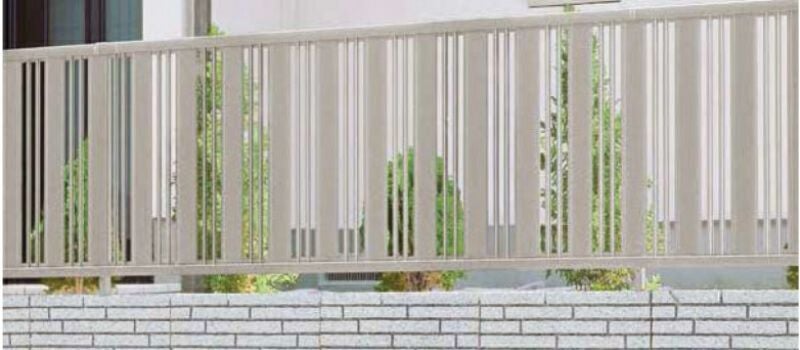 フェンス LIXIL ハイミレーヌR5型フェンス フリーポールタイプ T-6 本体 1975.5×600mm