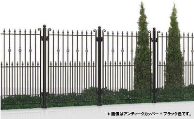 フェンス LIXIL ヴィア・ル・クラシコ フェンスＴ-14 本体 1000×1400mm アンティーク・カッパー+ブラック