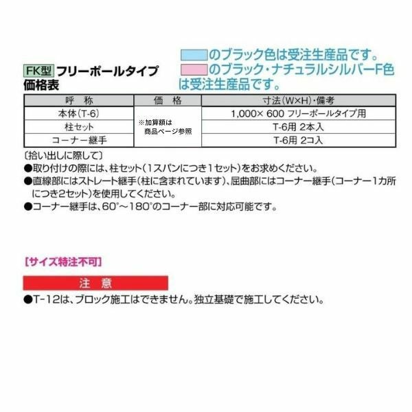 フェンス LIXIL アーキキャストフェンスFK型 (フリーポールタイプ) Ｔ-6 本体 900×600mm 3枚目