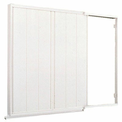 後付け雨戸 LIXIL/TOSTEM 雨戸一筋 半外付型 壁付タイプ Danパネル雨戸 2枚 鏡板無し戸袋 オーダーサイズ 幅一筋W1540～1961×高さ一筋H1362～1818mm 台風対策