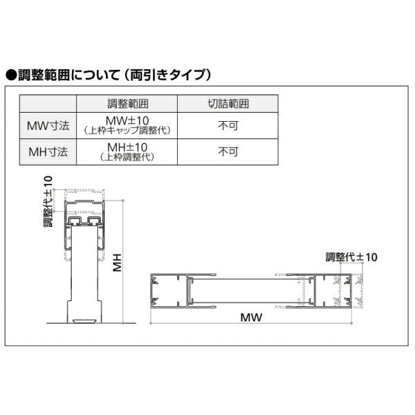 横引き収納網戸 フラットタイプ XMA 両引き 幅MW1401～1600×高さMH2201～2380mm YKKAP 玄関網戸 勝手口網戸 マンション アパート リフォーム 後付け用 網戸 DIY 4枚目