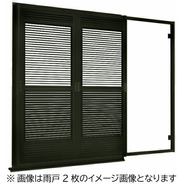後付け雨戸 LIXIL/TOSTEM 雨戸一筋 半外付型 壁付タイプ 可動ルーバー 