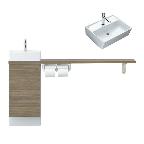 トイレ手洗 キャパシア カウンターキャビネット カウンター奥行280 