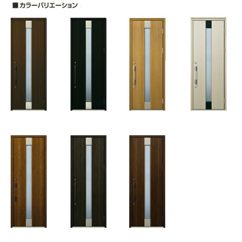 玄関ドア YKKap プロント S06親子(入隅用) 手動錠仕様 W1135×H2330mm ランマなし DH23 玄関ドア アルミサッシ 新設 おしゃれ リフォーム DIY 2枚目