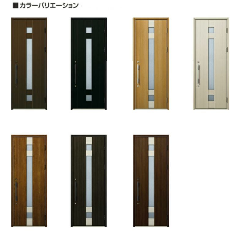 玄関ドア YKKap プロント S07親子(入隅用) 手動錠仕様 W1135×H2330mm ランマなし DH23 玄関ドア アルミサッシ 新設 おしゃれ リフォーム DIY 2枚目