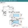 システムキッチン リクシル シエラS 壁付L型 スライドストッカープラン ウォールユニット付 食器洗い乾燥機なし 間口180×165/180cm 奥行65cm グループ2 流し台 おしゃれ 可愛い システムキッチン セミオーダー リフォーム DIY 2枚目