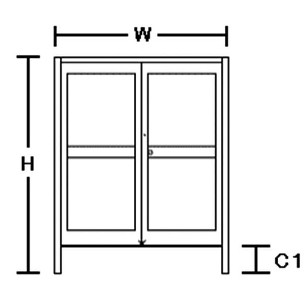 クリエラガラスドアSG 半外付型 三方枠仕様 特注 W1085～1855×H1109～2426mm オーダーサイズ 店舗ドア 両開き 中桟付 単板ガラス LIXIL リクシル ガラスドア おしゃれ 店舗 お店用 ドア リフォーム DIY 3枚目
