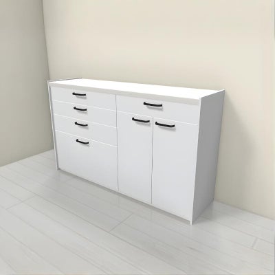 食器棚 システムキッチン収納 シエラS LIXIL 壁付型ハイフロアプラン W1650mm 間口165cm(90+75cm) カウンター高さ99cm 奥行45cm リクシル グループ1