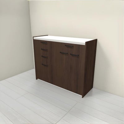 食器棚 システムキッチン収納 シエラS LIXIL 壁付型ハイフロアプラン W1200mm 間口120cm(60+60cm) カウンター高さ99cm 奥行45cm リクシル グループ1