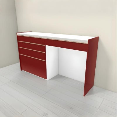 食器棚 システムキッチン収納 シエラS LIXIL 壁付型ハイフロアプラン W1800mm 間口180cm(90+90cm) カウンター高さ99cm 奥行45cm リクシル グループ2