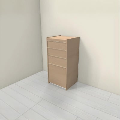 食器棚 システムキッチン収納 シエラS LIXIL 壁付型ハイフロアプラン W450mm 間口45cm(R) カウンター高さ99cm 奥行45cm リクシル グループ2