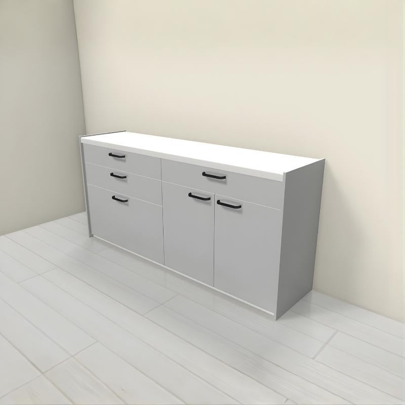 食器棚 システムキッチン収納 シエラS LIXIL 壁付型カウンタープラン W1800mm 間口180cm(90+90cm) カウンター高さ85cm 奥行45cm リクシル グループ1