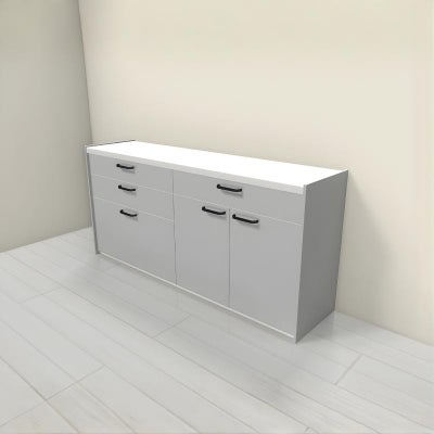 食器棚 システムキッチン収納 シエラS LIXIL 壁付型カウンタープラン W1800mm 間口180cm(90+90cm) カウンター高さ85cm 奥行45cm リクシル グループ1