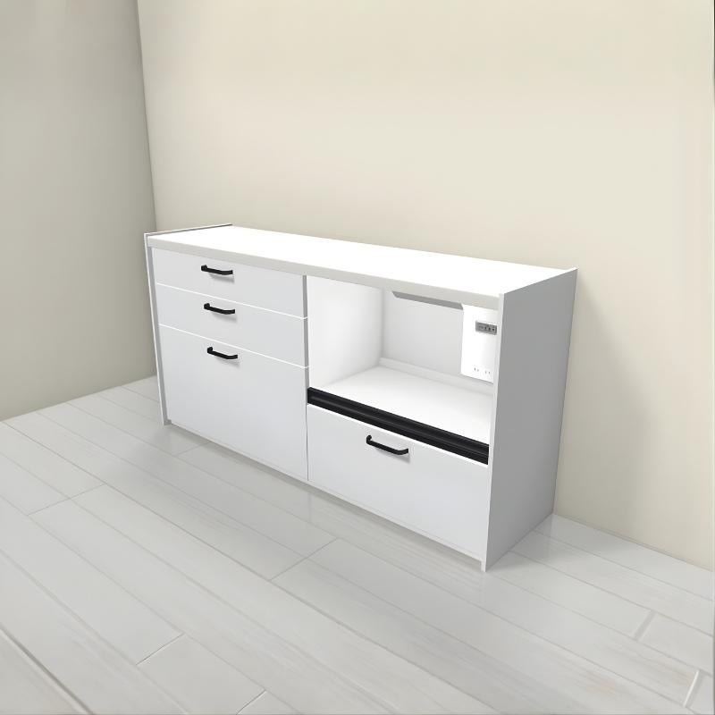 食器棚 システムキッチン収納 シエラS LIXIL 壁付型カウンタープラン W1650mm 間口165cm(90+75cm) カウンター高さ85cm 奥行45cm リクシル グループ1