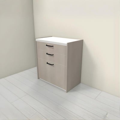 食器棚 システムキッチン収納 シエラS LIXIL 壁付型カウンタープラン W750mm 間口75cm カウンター高さ85cm 奥行45cm リクシル グループ1