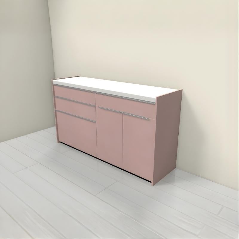 食器棚 システムキッチン収納 シエラS LIXIL 壁付型カウンタープラン W1500mm 間口150cm(75+75cm) カウンター高さ85cm 奥行45cm リクシル グループ2