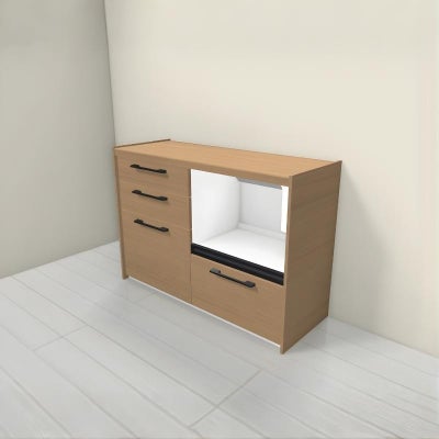 食器棚 システムキッチン収納 シエラS LIXIL 壁付型カウンタープラン W1200mm 間口120cm(60+60cm) カウンター高さ85cm 奥行45cm リクシル グループ2