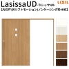 リクシル 室内引戸 ラシッサUD 上吊方式 片引戸 Wソフトモーション 木質面材 HHE ノンケーシング枠 採光タイプ2020/2220/2620 LIXIL 扉 室内引き戸 ドア 交換 リフォーム DIY 【リフォームおたすけDIY】 2枚目