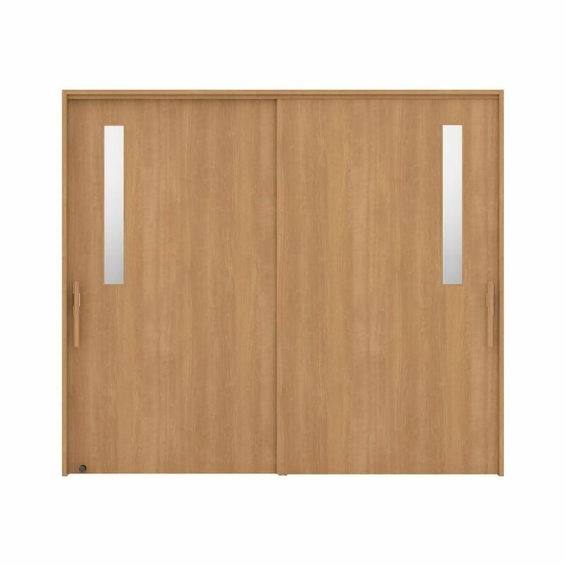 リクシル 室内引戸 ラシッサUD 上吊方式 引違い戸2枚建て Wソフトモーション 木質面材 HHA ノンケーシング枠 採光タイプ 2120/2320/2720 LIXIL 室内引き戸 ドア 交換 リフォーム DIY 【リフォームおたすけDIY】