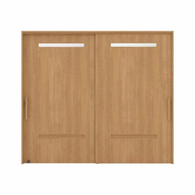 リクシル 室内引戸 ラシッサUD 上吊方式 引違い戸2枚建て Wソフトモーション 木質面材 HYE ノンケーシング枠 洗面タイプ2120/2320/2720 LIXIL 室内引き戸 ドア 交換 リフォーム DIY 【リフォームおたすけDIY】