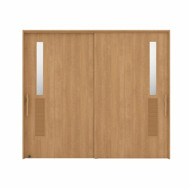 リクシル 室内引戸 ラシッサUD 上吊方式 引違い戸2枚建て Wソフトモーション 木質面材 HYF ノンケーシング枠 洗面タイプ2120/2320/2720 LIXIL 室内引き戸 ドア 交換 リフォーム DIY 【リフォームおたすけDIY】