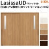 リクシル 室内引戸 ラシッサUD 上吊方式 引違い戸2枚建て Wソフトモーション 木質面材 HHA ケーシング付枠 採光タイプ 2120/2320/2720 LIXIL 室内引き戸 ドア 交換 リフォーム DIY 【リフォームおたすけDIY】 2枚目