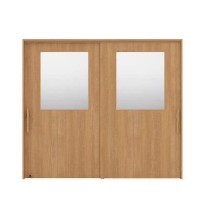 リクシル 室内引戸 ラシッサUD 上吊方式 引違い戸2枚建て Wソフトモーション 木質面材 HHB ケーシング付枠 採光タイプ2120/2320/2720 LIXIL 室内引き戸 ドア 交換 リフォーム DIY 【リフォームおたすけDIY】