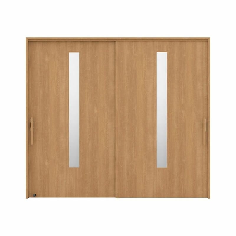 リクシル 室内引戸 ラシッサUD 上吊方式 引違い戸2枚建て Wソフトモーション 木質面材 HHC ケーシング付枠 採光タイプ2120/2320/2720 LIXIL 室内引き戸 ドア 交換 リフォーム DIY 【リフォームおたすけDIY】