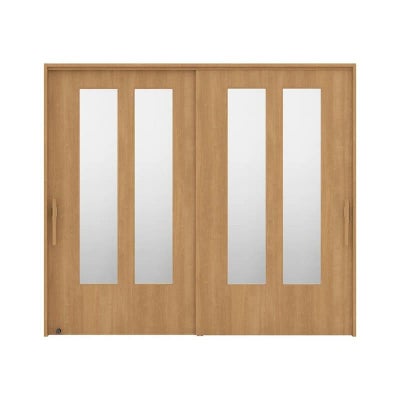 リクシル 室内引戸 ラシッサUD 上吊方式 引違い戸2枚建て Wソフトモーション 木質面材 HHG ケーシング付枠 採光タイプ2120/2320/2720 LIXIL 室内引き戸 ドア 交換 リフォーム DIY 【リフォームおたすけDIY】