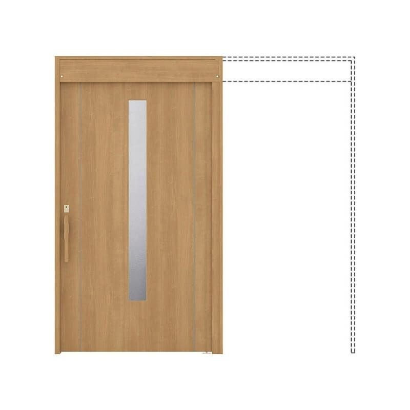 リクシル 室内引戸 ラシッサUD 上吊方式 引込み戸 自閉機能 不燃面材 戸袋ユニットなし HHC ノンケーシング枠 採光タイプ 2020/2220/2620 室内引き戸 ドア 交換 リフォーム DIY 【リフォームおたすけDIY】