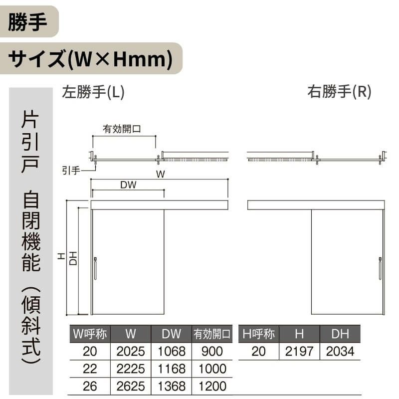 リクシル 室内引戸 ラシッサUD アウトセット方式  片引戸 自閉機能 フリーストップ 木質面材 HYGノンケーシング枠/化粧縁 洗面タイプ 2020/2220/2620 DIY 6枚目